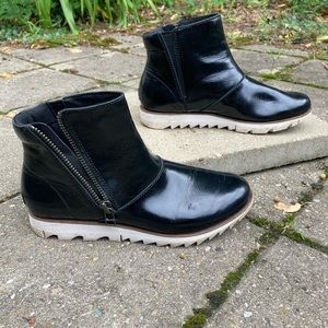 Sorel Harlow Zip Waterproof Rain Ankle Boots